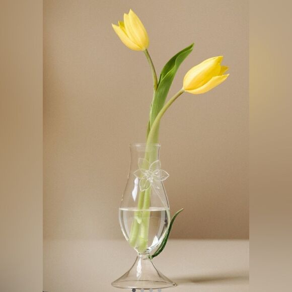 Anthropologie Ivie Glass Bud Vase  NWT - Picture 1 of 8